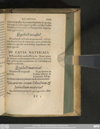 De Causa Materiali.