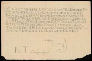 Abschrift einer Inschrift in Bodrum