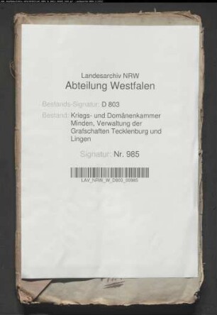 Ausweisung der Zuschläge in der Obergrafschaft Lingen