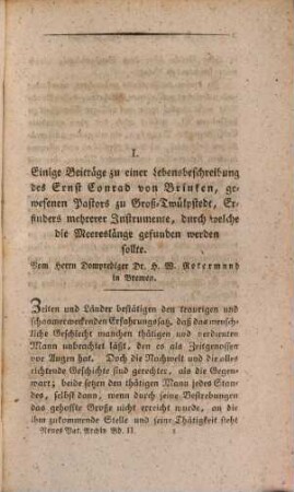 Neues vaterländisches Archiv oder Beiträge zur allseitigen Kenntniß des Königreichs Hannover und des Herzogthums Braunschweig. 1822,2, 1822,[2] = Bd. 2