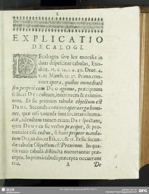 Explicatio Decalogi