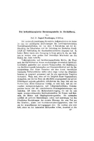 Die heilpädagogische Beratungsstelle in Heidelberg