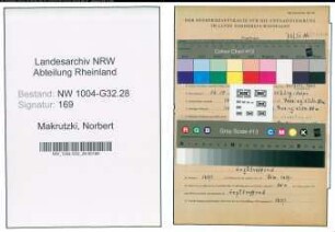 Entnazifizierung Norbert Makrutzki , geb. 16.10.1918 (Zollbetriebsassistent)