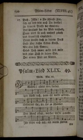 Psalm-Lied XLIX. 49. - Psalm-Lied L. 50.