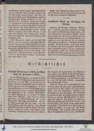 Unfehlbares Mittel zur Vertilgung der Wanzen.