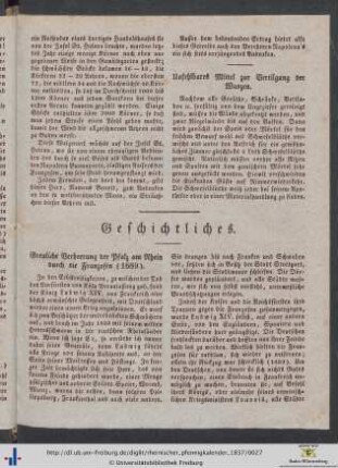 Unfehlbares Mittel zur Vertilgung der Wanzen.
