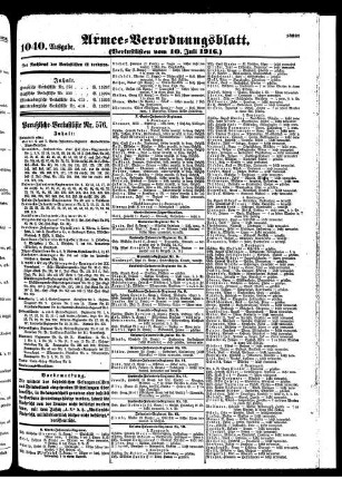 1040.Ausgabe. Montag, 10. Juli 1916