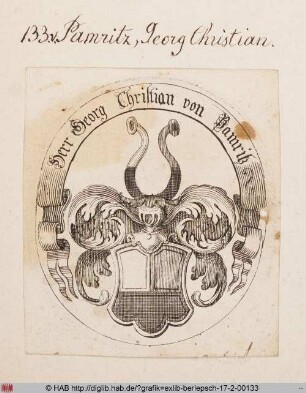 Wappen des Georg Christian Pamritz