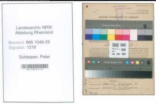 Entnazifizierung Peter Schleipen , geb. 10.05.1885 (Beamter)