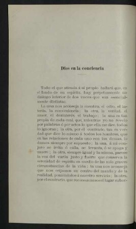 Dios en la conciencia