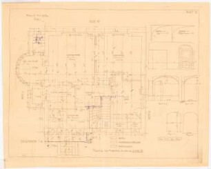 Wohnhaus Hauser, Solln: Grundriss EG 1:50