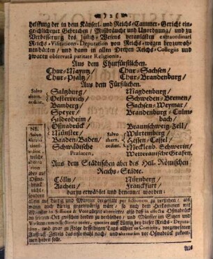 Visitations-Decret Und Anschlag : Vom 14. Novembr. 1707.
