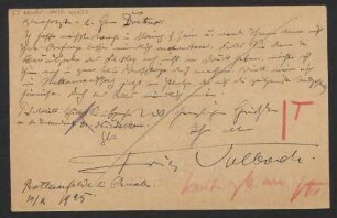 Brief an B. Schott's Söhne : 10.10.1925