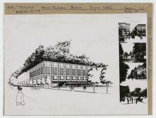 Wettbewerb Gaststättenkomplex Berlin. Berlin, Mitte, Friedrichstraße/Unter den Linden