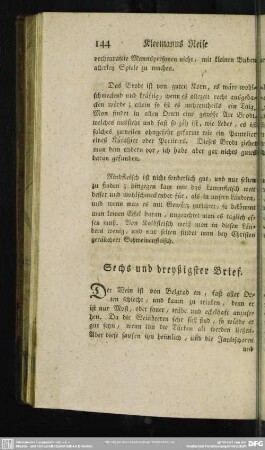 Sechs und dreyßigster Brief