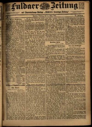Ausgabe vom Dienstag, den 14. März 1899.