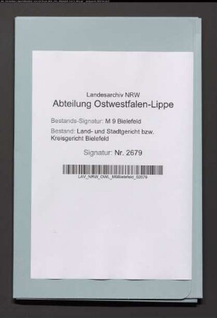 Erblasser: Kemper, Elisabeth, geb. Weinberg: Testament