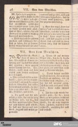 VII. Von dem Menschen.
