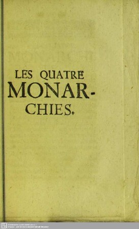 Les Quatre Monarchies