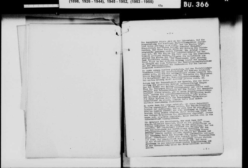 Protokolle der Unterausschüsse des Bundestags-Ausschusses für den Lastenausgleich