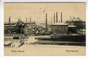 Stettin, Oberwiek. Städt. Gasanstalt