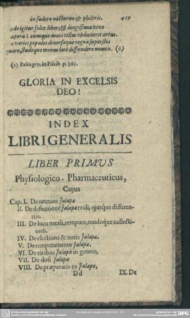 Index Libri Generalis