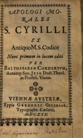Apologi morales S. Cyrilli