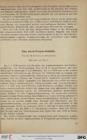 Neue Folge 2: Eine Jacob-Friesen-Medaille
