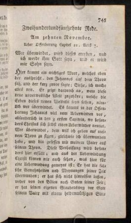 745-756, Zweihundertundfünfzehnte Rede. - Zweihundertundsiebenzente Rede.