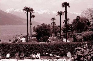Bellagio: Schwimmbad vor dem Hotel, Villa Serbelloni