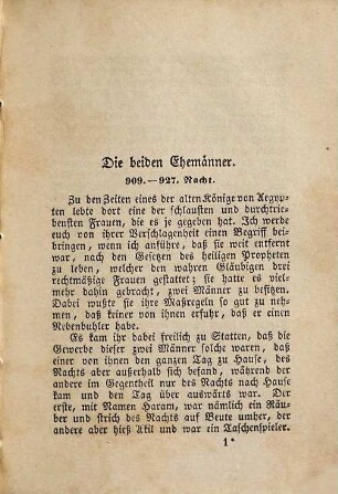 Tausend eine Nacht : Arabische Erzählungen, 23. Tausend eine Nacht : Arabische Erzählungen