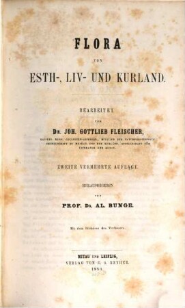 Flora von Esth-, Liv- und Kurland
