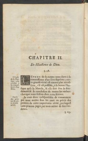 Chapitre II. De l'Existence de Dieu.