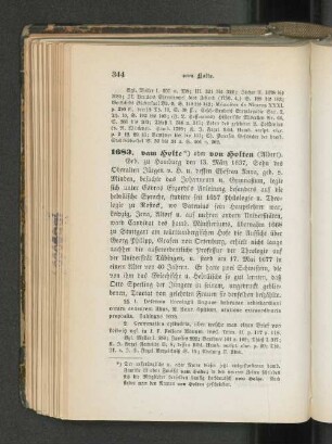 1683. vam Holte *) oder von Holten (Albert).