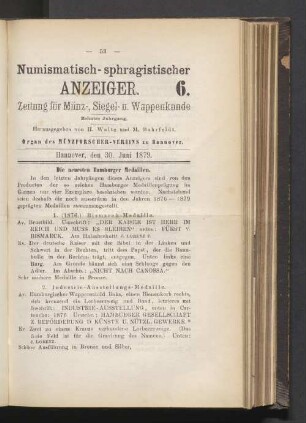 6. 30. Juni 1879