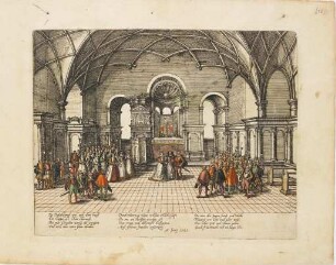 Beschreibung derer Fürstlicher Güligscher ec. Hochzeit: Trauung in der Schlosskapelle am 16. Juni 1585
