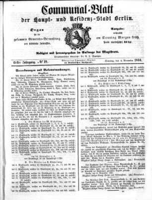 1860,19: No. 19, 4. November 1860
