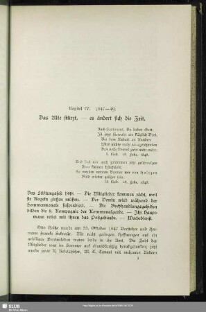 Kapitel IV. 1847-49. Das Alte stürzt, - es ändert sich die Zeit
