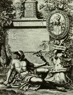 Allegorische Huldigung mit Hermes für B...