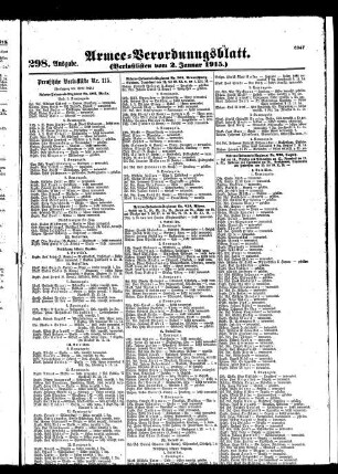 298.Ausgabe. Samstag, 2. Januar 1915