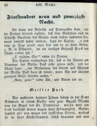 Fünfhundert neun und zwanzigste Nacht