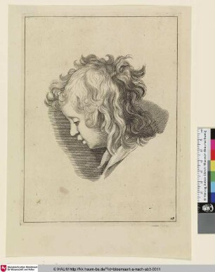 [Head of a Boy; Kopf eines Jungen, im Profil nach links]