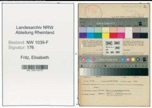 Entnazifizierung Elisabeth Fritz , geb. 29.05.1909 (Bueroangestellte)