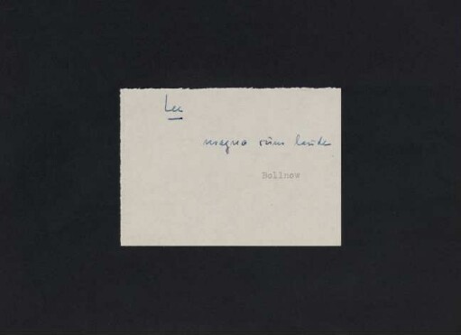 "Lee, magna cum laude, Bollnow"