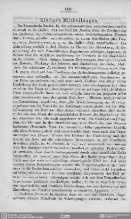 Kleinere Mittheilungen