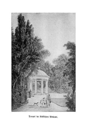 Tempel im fürstlichen Bosquet.