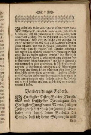 Vorbereitungs-Gebeth.
