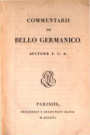 Commentarii de bello Germanico