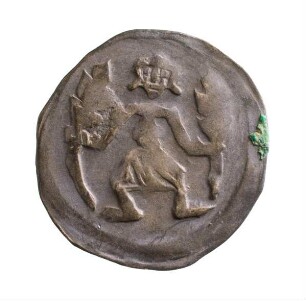 Münze, Pfennig, um 1360 (1323-1373)