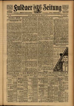 Zweite Ausgabe vom Mittwoch, den 13. Dezember 1905.
